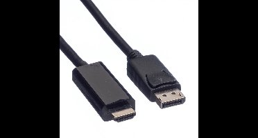 DisplayPort naar HDMI kabel - DP 1.2 / HDMI 2.0 (4K 60Hz) / zwart - 1 meter