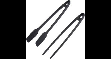 Westmark braad-/serveerpincet en grilltang, set van 2, kunststof, lengte: 29 en 33 cm, zwart, 286922E7