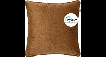 Dutch Decor FINNA - sierkussen 45x45 cm - Eco Line - 100% gerecycled - Tobacco Brown - bruin - Inclusief binnenkussen - Luxe kussens voor woonkamer & bank