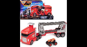 Monster Jam Launch N’ Go Hauler - 2-in-1 speelset & opbergdoos voor trucks