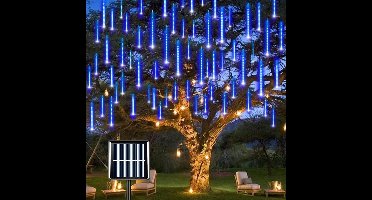 Kerstverlichting Druppels Op Zonne-energie - Blauw- LED