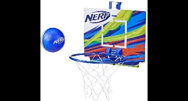 NERF Nerfoop - Classic Mini Foam Basketball and Hoop - Blauw