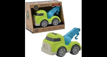 Bioplastic Sleepwagen 18 cm Blauw/Groen