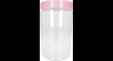 Forte Plastics Voorraadpot/bewaarpot - 800 ml - kunststof - oud roze - B10 x H15 cm
