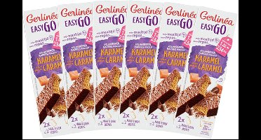 Gerlinéa | Reep Easy Go Karamel | Voordeelpakket | 6 x 120 gram