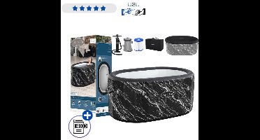 Bestway Lay-Z-Spa Glacial Dip IJsbad 6002Q - Opblaasbaar Ice Bath Bad Met Filterpomp En Beschermhoes - Koudwaterbad Voor Herstel Fitness En Wellness Voor 2 Personen 420 Liter Met Ebook