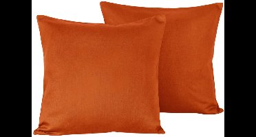 De Witte Lietaer Kussensloop Olivia Rooibos - 50 x 70 cm - Oranje - Katoen Satijn