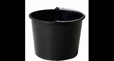 Bouwemmer zwart 20 liter (651253)