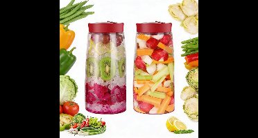 Fermentatiepot Set 2x 2.2L Glazen Met Waterslot Voor Optimale Fermentatie – Kimchi Pot, Zuurkool Pot en Kombucha & Kefir Voor Veelzijdig Gebruik – Fermentatie Weckpot Inmaakpot Luchtdicht en Gebruiksvriendelijk | Ideaal Voor Thuis Fermenteren