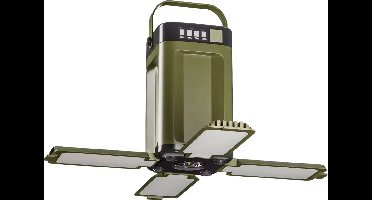 Draagbare Campinglamp & Zaklamp – Zonne-energie LED Lantaarn met 6 Lichtmodi – Opvouwbaar & Oplaadbaar – Noodlamp - Noodpakket - Zonnepaneel
