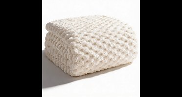 Fleece Deken 150x200 cm Premium Luxe en Superzacht Voor Ultiem Comfort – Plaid Voor Bank, Bed en Woonkamer Decoratie – Luxe Deken Warm en Knus Voor Dagelijks Gebruik | Elegant Wit Design Voor Stijlvol Interieur