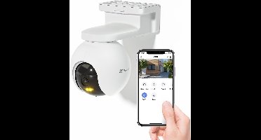 EZVIZ CB8 2K Security Camera Outdoor Wifi Wireless on Batteries, Battery 10400mAh, Intelligent Tracking, Personal Detection, Color Night Vision, Two-Way Audio, Siren, Type C