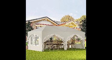Tuinpaviljoen – Partytent – Outdoor Tent – Tuinkamer – Markttent – Waterdicht – 3x6 Meter – UV-Bescherming - Beige