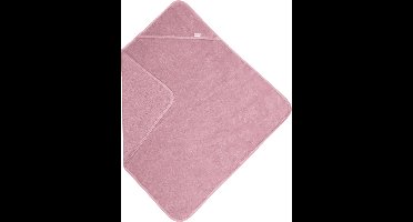 Funnies Badcape Roze 100x100 cm - 100% Katoenen Badstof - Zachte en Absorberende Baby Badcape - Handdoek met Capuchon - Grote Omslagdoek - Dikke Badstof - Voor na het Badderen - Makkelijk Wasbaar en Geschikt voor Gevoelige Huid