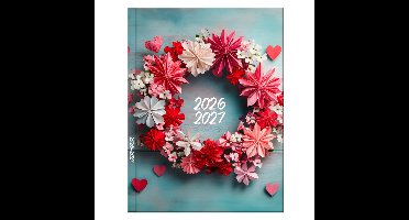 SOHO Agenda - A5 Formaat - 21x14,5cm - Jaar 26/27 - 12 maanden - Augustus t/m Juli - 1 week op 2 pagina's - Harde kaft - Met leeslint - Origami
