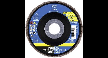PFERD TOOLS 69300936 PFC 115 Z 40 START STEELOX Lamellenschijf Diameter 115 mm Boordiameter 22.23 mm Korrelgrootte (num