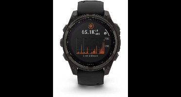 Garmin Fenix 8 Solar Sapphire 47mm - Carbon Gray DLC Titanium - Multisport GPS Smartwatch - Zwart/Grijs