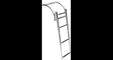 Talamex Opblaasboot RVS Zwemtrap telescopische met 4 treden