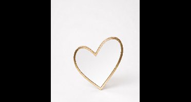 vtwonen - Wandspiegel - Metaal - Goud - Hartvorm - 30 cm