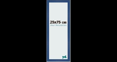 Your Decoration - Fotolijst 25x75 cm - MDF - Donkerblauw - Bologna