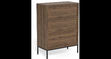 Ladekast Darvo Gerookt Eiken Bruin 110cm - Giga Living