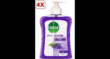 4 x Dettol Wasgel - Verzachtend met lavendel en druifextracten - Handzeep - 250 ml