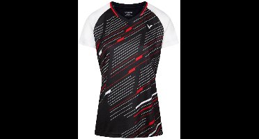 VICTOR T44101 badminton dames t-shirt - zwart/wit - maat L