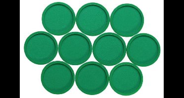 MAUL Magneet rond 10 stuks 2 kg kunststof Ferriet bruchsicher lackiert Ø 3.4 x 1.4 cm groen