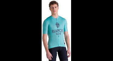 Santini Bianchi Milano Classic 2025 Korte Mouw Wielertrui Blauw 4XL Man
