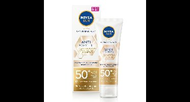 NIVEA Sun Luminous Zonnebrand Gezicht SPF 50 - 2 x 40 ml - Voordeelverpakking