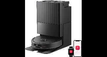 Roborock Qrevo S Pro-Robotstofzuiger–Alles-in-één multifunctioneel dockingstation–18500 Pa zuigkracht–Antiklitsysteem-Reactive Tech Obstakelvermijding-Intensieve tapijtreiniging 10 mm Dweilverhoging–Twee roterende dweilpads–Roborock app controle