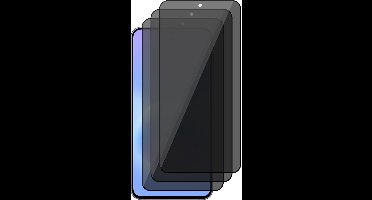 Privacy Screenprotector geschikt voor Samsung Galaxy A57 / A37 / S25 FE / S24 FE – 3 Stuks – Full Cover Gehard Glas – Anti Inkijk – Privacy Filter