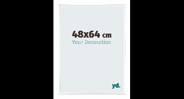 Your Decoration - Fotolijst 48x64 cm - Aluminium - Wit Hoogglans - Kent