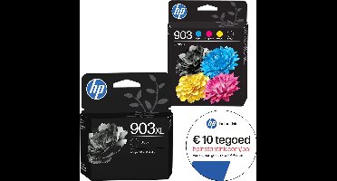 HP 903 & HP 903XL - Inktcartridge - Origineel - Kleur & 2x Zwart + Instant Ink tegoed