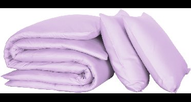 De Witte Lietaer Dekbedovertrek Olivia - 260 x 240 cm - Lila - Katoen Satijn