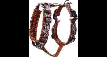 Hond Harnas Y-vorm Canggu Blauw L 46-80cm 60-86cm 25mm