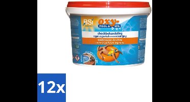 BSI – Oxy-Pool & Spa – Schokbehandeling voor Zwembad & Spa – 2,5 kg - Voordeelverpakking - 12 stuks