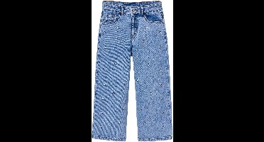 Vertbaudet Wijde jeans voor meisjes Susan geborduurd
