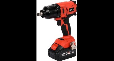 YATO Professionele Accu Slagmoersleutel – Borstelloos (Brushless) – 18V – 700 Nm – 1/2" Aandrijving – Inclusief 3.0Ah Accu en Lader