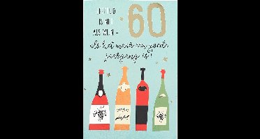 Depesche cadeau 60 jaar verjaardag grappig cadeau wijn spreuk.