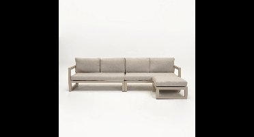 Vita Grosso 4-zits bank + hocker antraciet