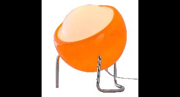 Creatieve Retro-Oranje 'Goudstaaf'-Tafellamp Van Glas — Usb-Gevoed, 3 Lichtkleuren / Traploos Dimbaar. Een Decoratieve Bedlamp En Sfeerverlichting, Perfect Voor Slaap- En Woonkamers.
