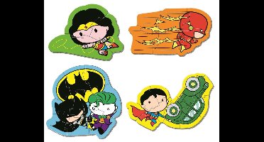 Clementoni - DC Comics Justice - Kinderpuzzelsset - 3, 6, 9, 12 Stukjes - Vanaf 2 jaar
