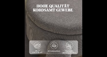 Opbergbank – Opbergbankje – Zitbank – Halbank – Opbergkist – Modern Grijs Chenille – Massief Houten Frame – Anti-Slip Poten