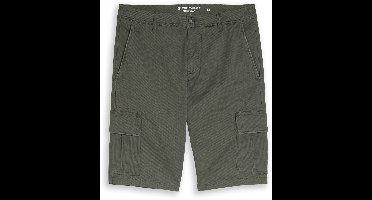 Tom Tailor - TTSLIM cargoshorts - Maat 38 - khaki mini geometric print