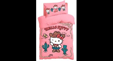 Hello Kitty western - Dekbedovertrek 1 pers - housse de couette 1 pers