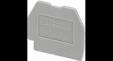 Phoenix Contact D-MT1 5 PHO EINDPLAAT GRIJS per 50 stuks