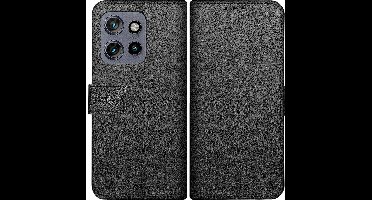 Just in Case hoesje geschikt voor Motorola Edge 50 Neo Hoesje met Pasjeshouder - Bookcase Classic - Zwart