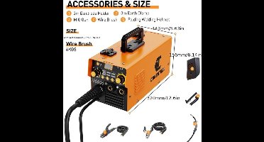 MIG Lasmachine – MMA Lasapparaat – TIG Lasser – Lasinverter – 3-in-1 Lasmachine MIG-200 – 200A Stroom – IGBT Inverter Technologie
