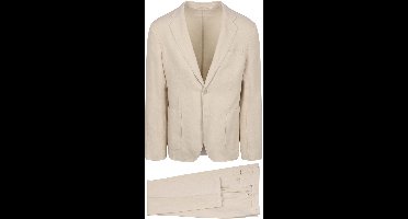 Suitable Washed Linen Suit Ecru - Maat 58 - Heren - Kostuum